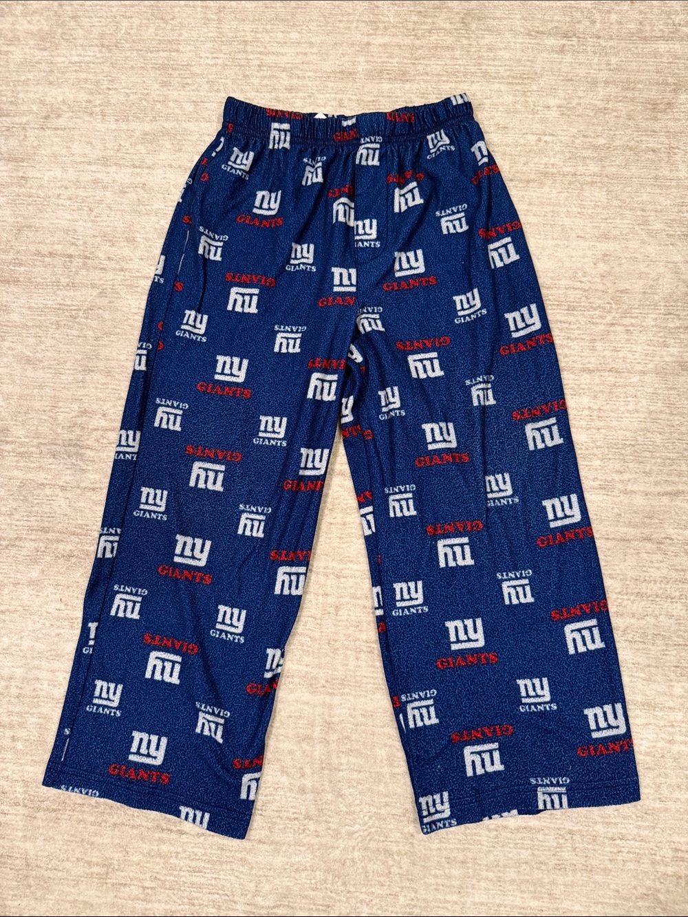 New York Giants Navy Kids' Pajama Pants - Official Team Print youth size small